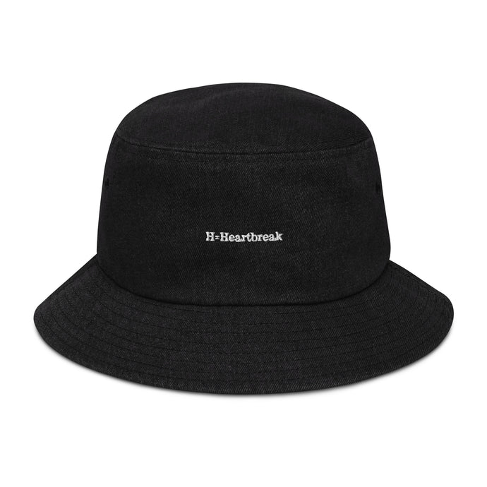 H=Heartbreak Denim Bucket Hat