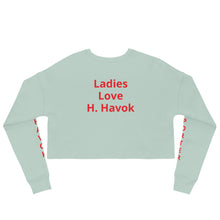 Load image into Gallery viewer, H.Havok Productions Women’s Crop Sweatshirt
