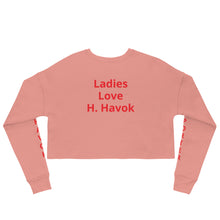 Load image into Gallery viewer, H.Havok Productions Women’s Crop Sweatshirt
